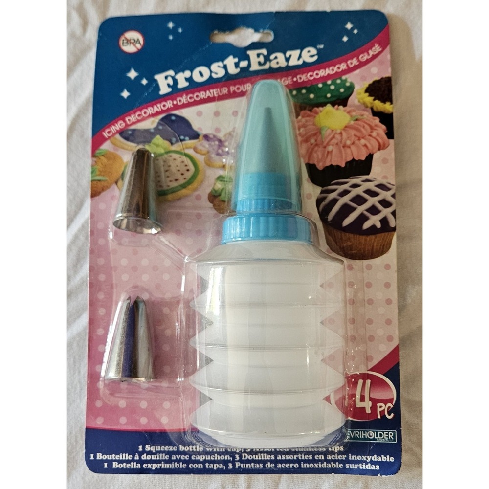 Frost-Eaze Icing Decorator Set 4 Pc Cake Cupcake Frosting Decorating Kit NIP
